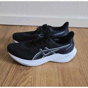 Asics Womens GT 2000 12 Black Running Shoes Sneakers Size 9.5 Wide